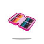 Penál 3 zipy Jumper Hello Kitty Pink 2 - vybavený